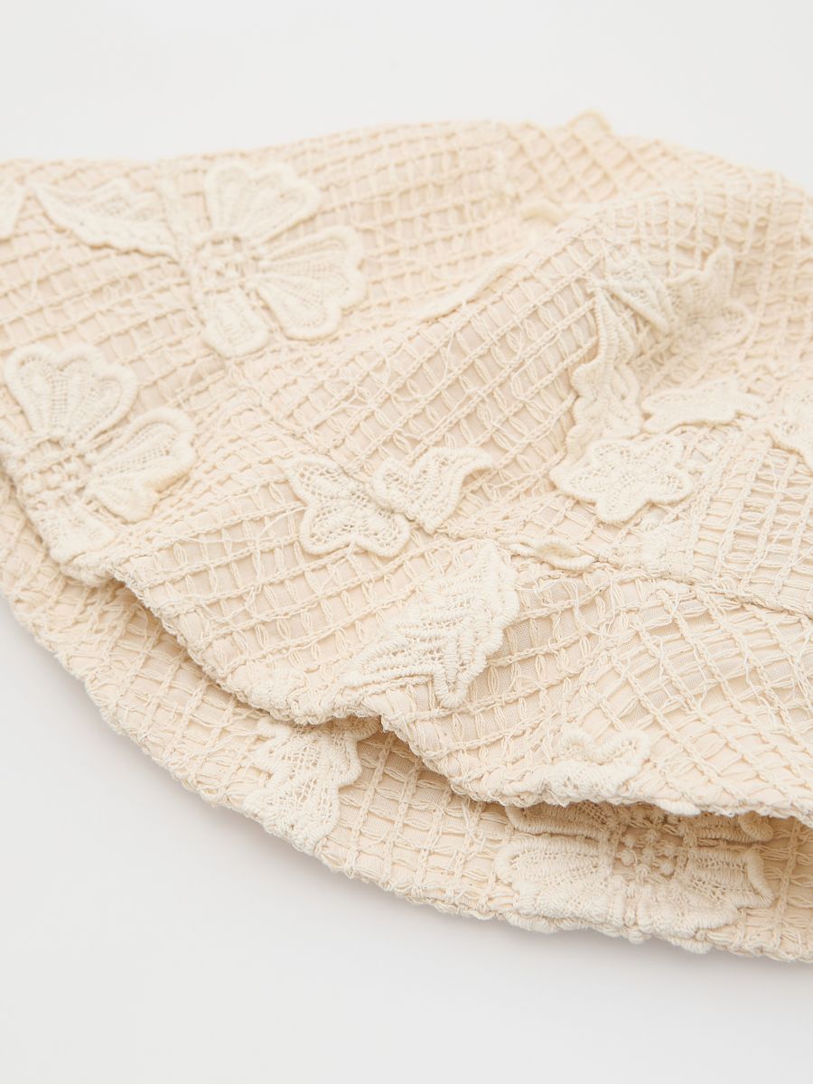 Openwork bucket hat - nude - RESERVED - 2