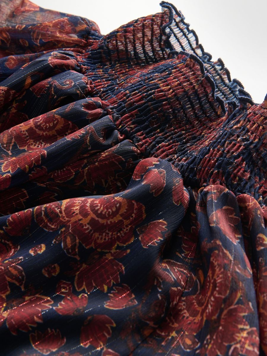 Maxikleid aus Chiffon - bunt - RESERVED - 6