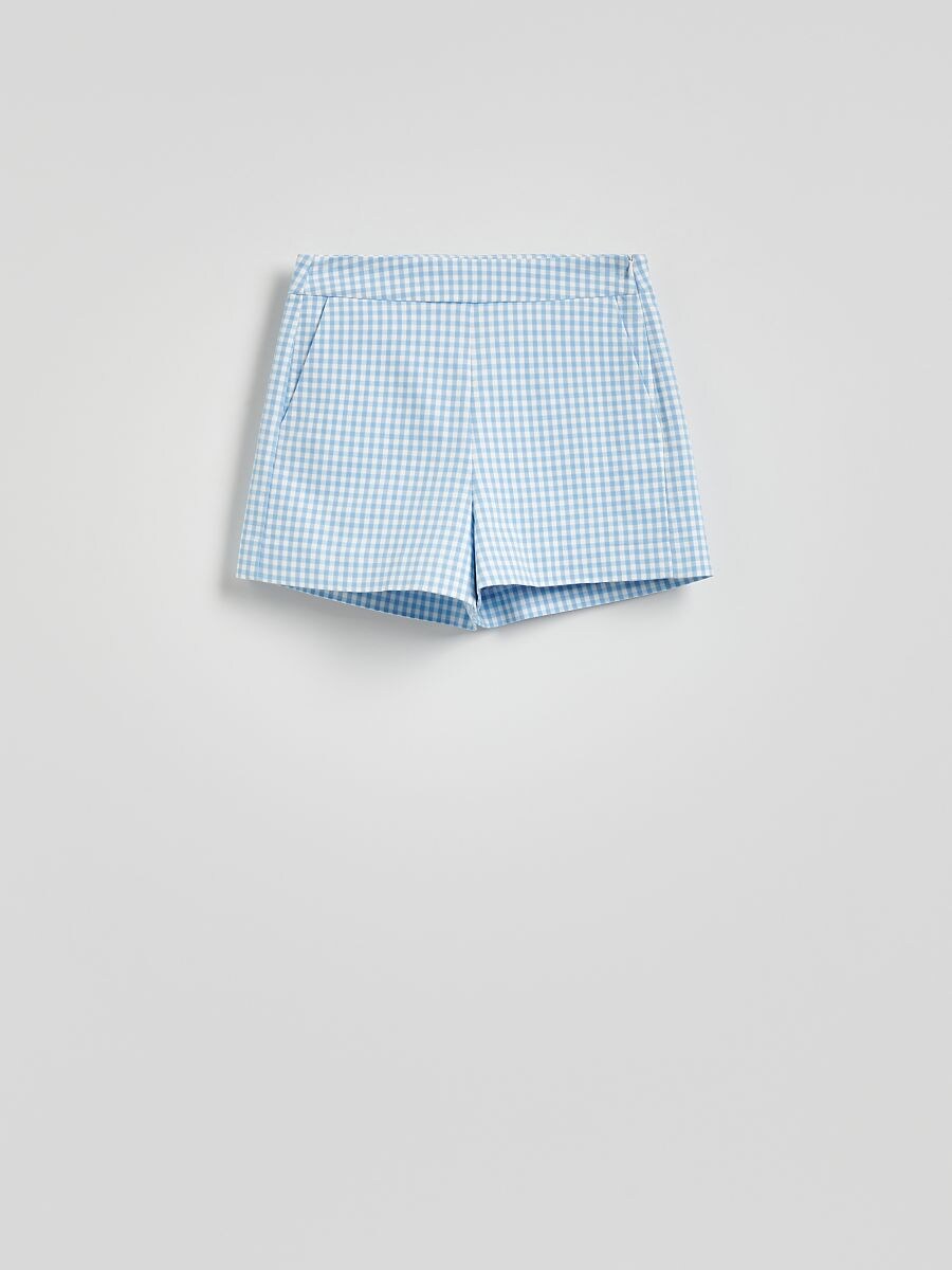Plaid shorts - pale blue - RESERVED
