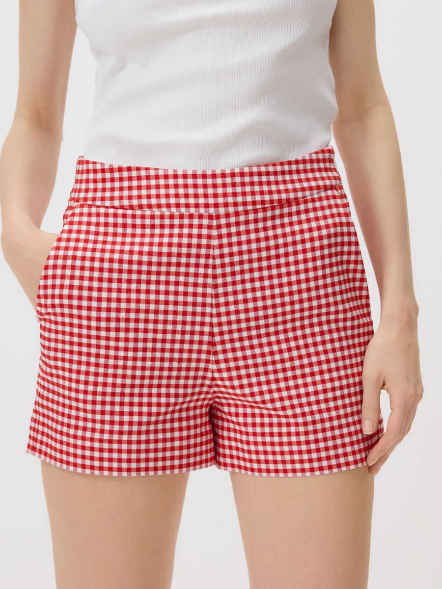 Short à rayures - rouge - RESERVED - 2