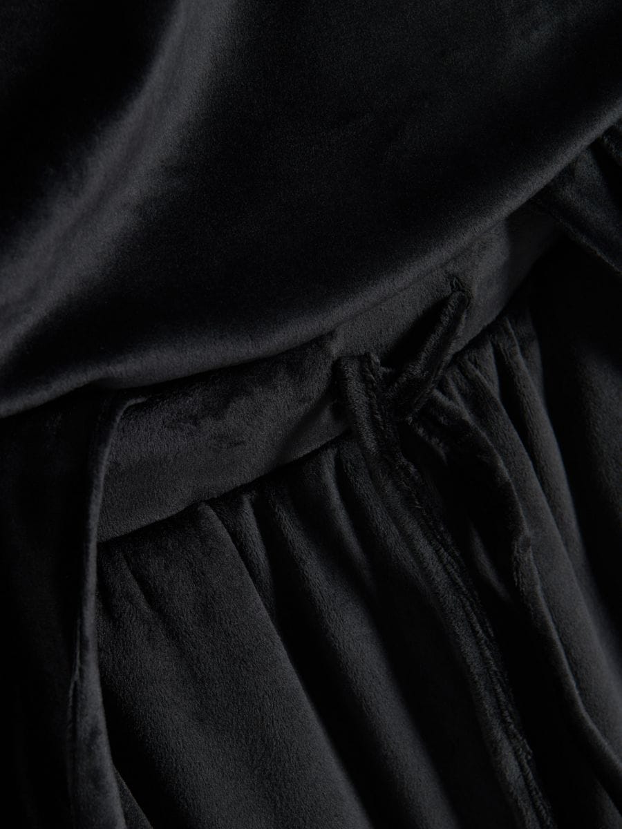 Two piece velour pyjama set - black - RESERVED - 3