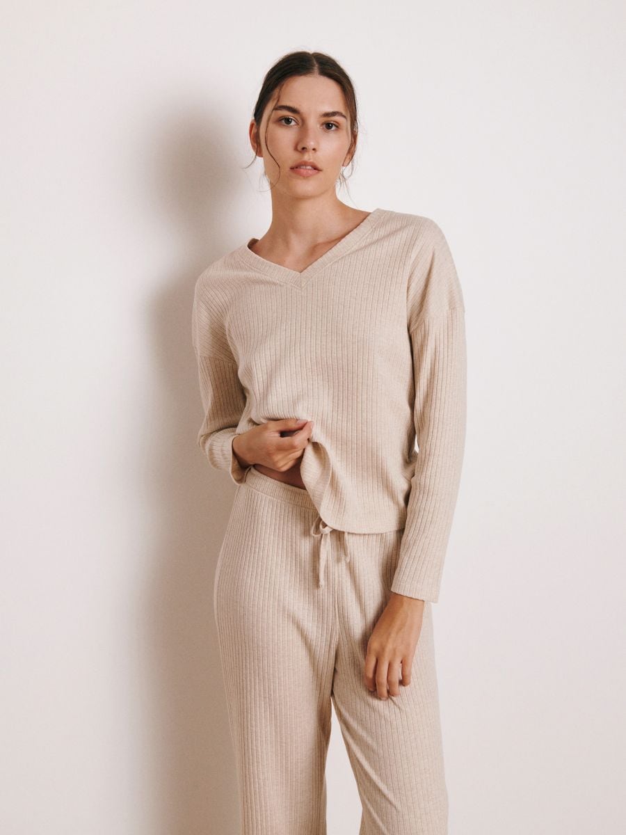 Two piece pyjama set - nude - RESERVED - 4