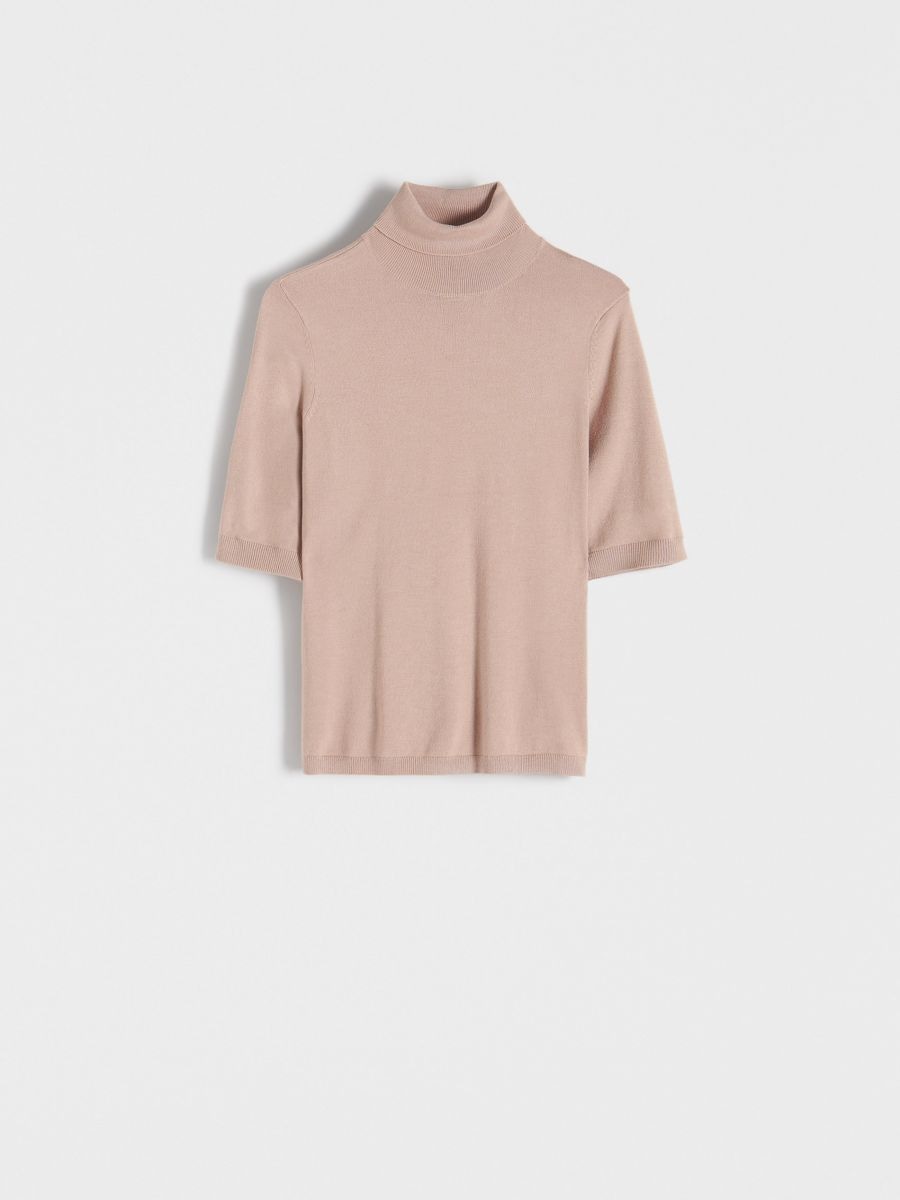 Viscose turtleneck - beige - RESERVED - 2