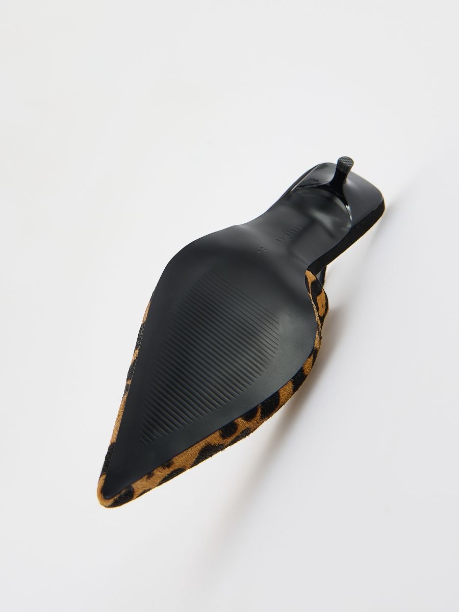 Kitten heel shoes with leopard pattern - multicolor - RESERVED - 6