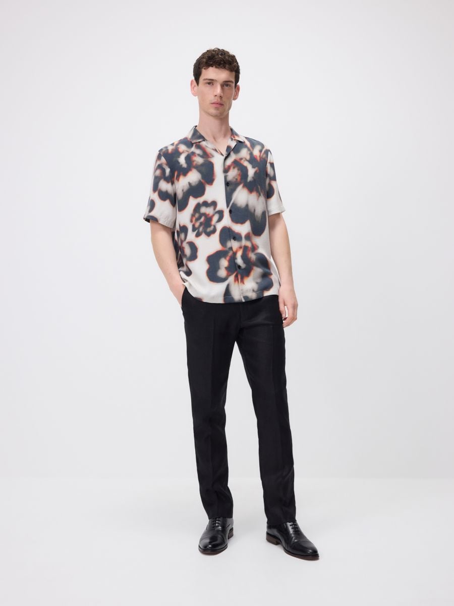 Camicia regular fit in lyocell - multicolore - RESERVED - 3