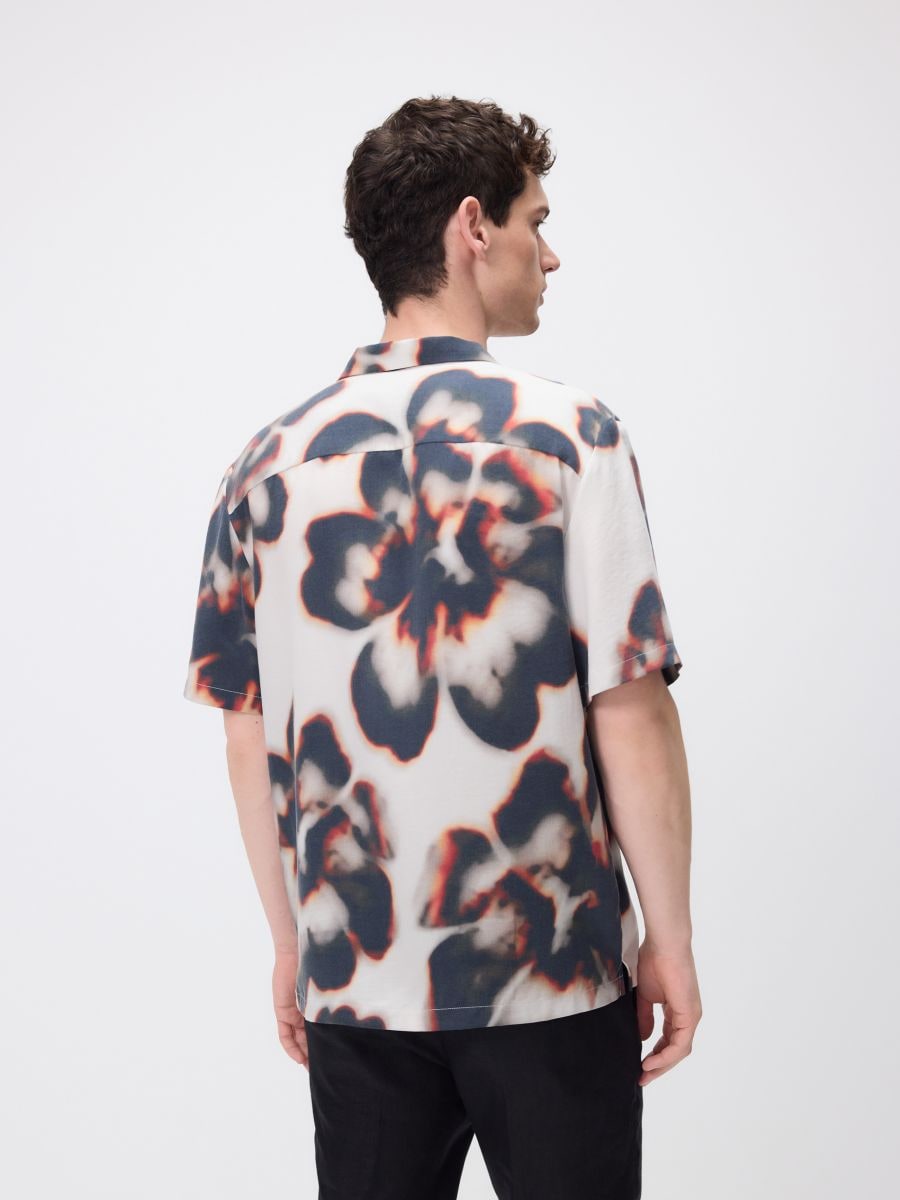 Camicia regular fit in lyocell - multicolore - RESERVED - 4