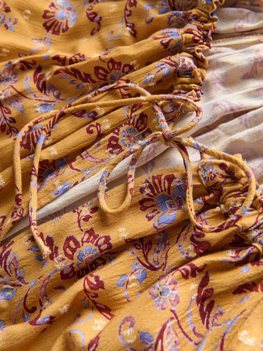 Patterned viscose dress - multicolor - RESERVED - 6