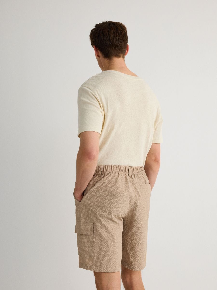 Regular shorts - beige - RESERVED - 3