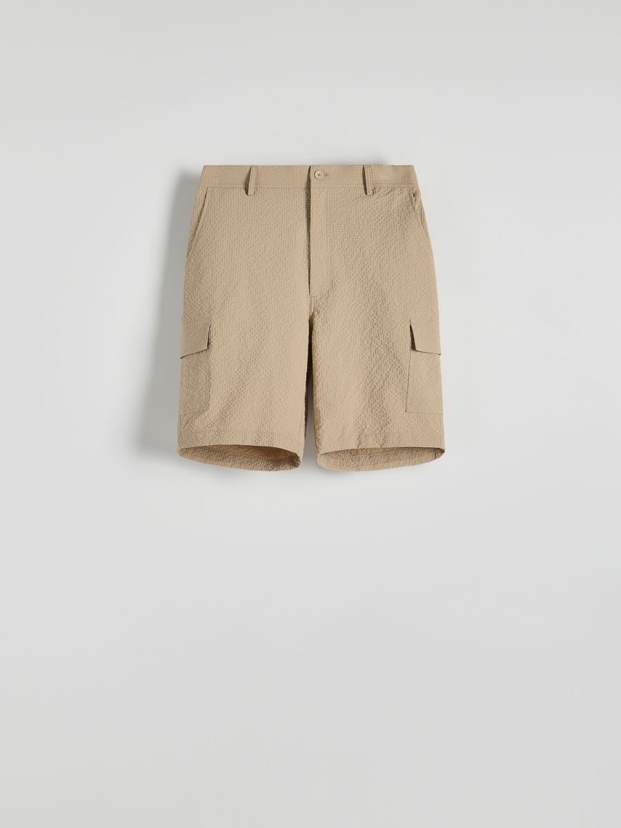 Regular shorts - beige - RESERVED - 4
