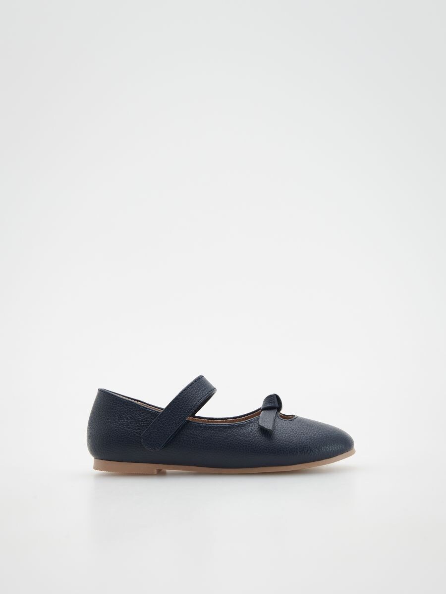 Ballerines classiques à finition nœud - Marine - RESERVED - 2