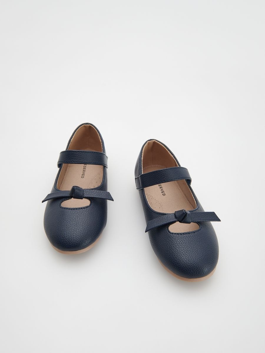 Ballerines classiques à finition nœud - Marine - RESERVED - 4