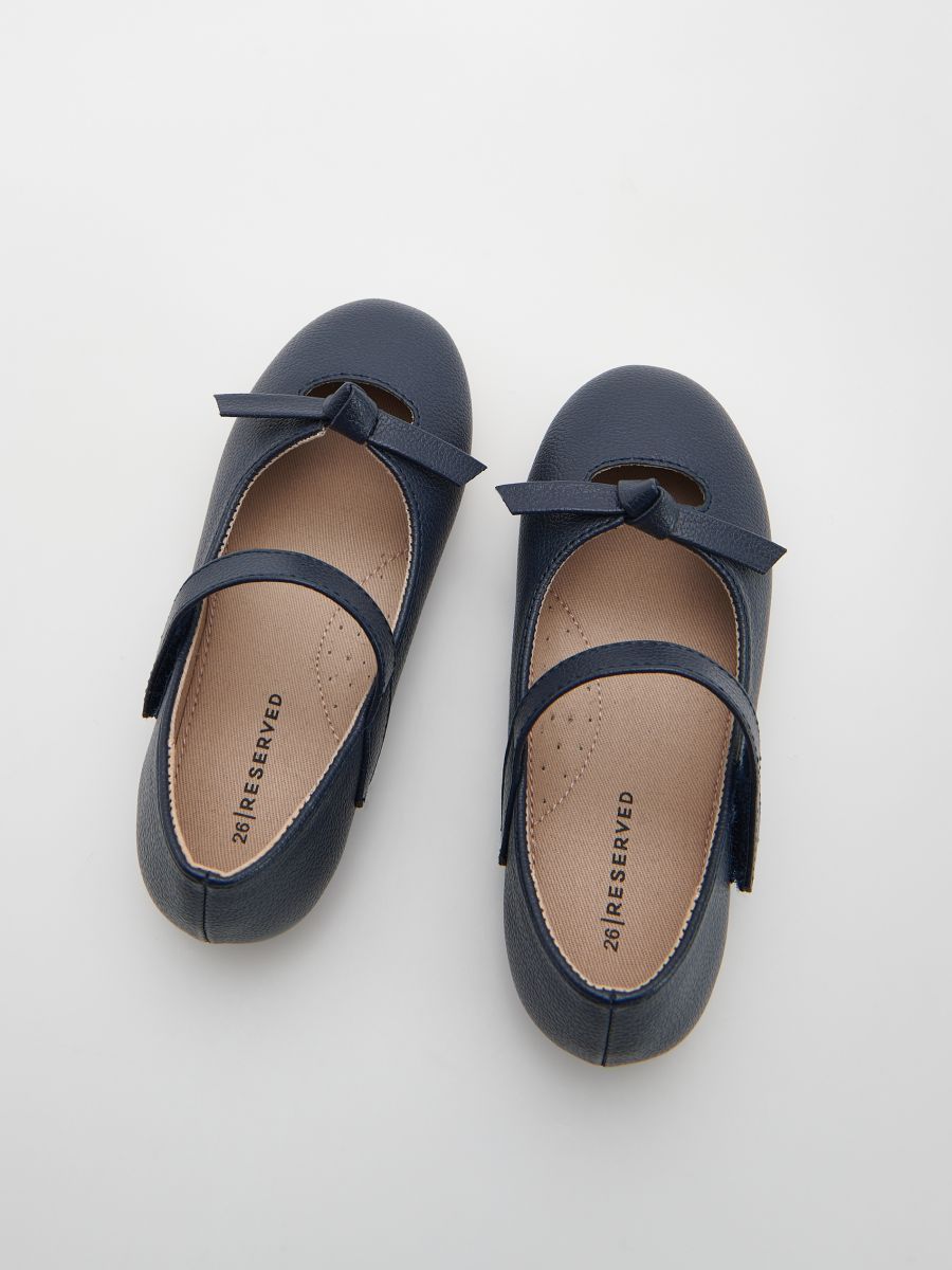 Ballerines classiques à finition nœud - Marine - RESERVED - 5
