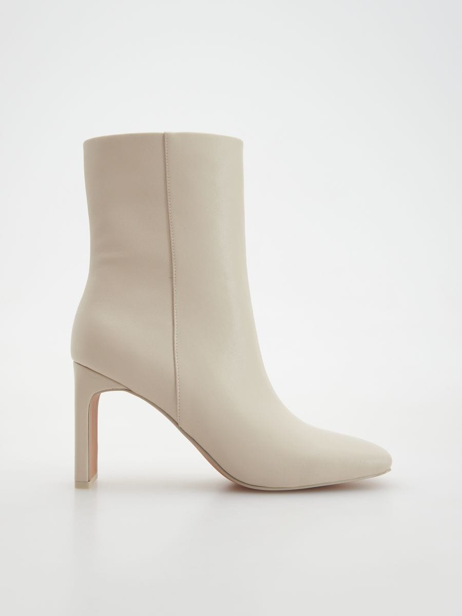 Marjin Ankle Boots - Beige - Stiletto Heels - Trendyol