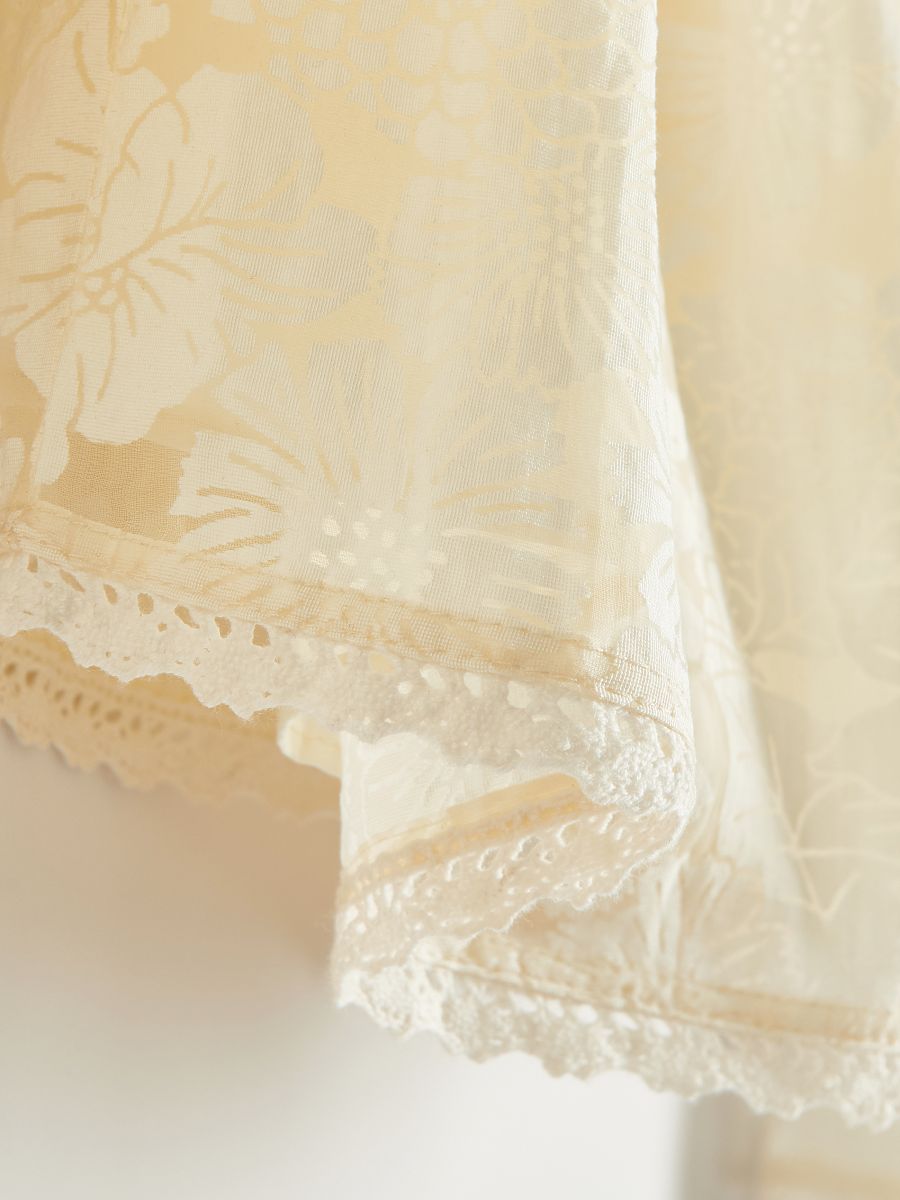 Off shoulder blouse - cream - RESERVED - 6