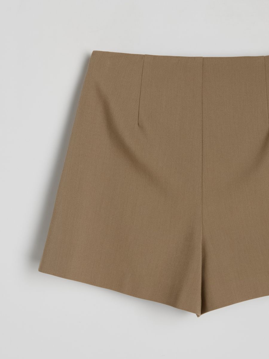Skort in viscose blend - light olive - RESERVED - 6