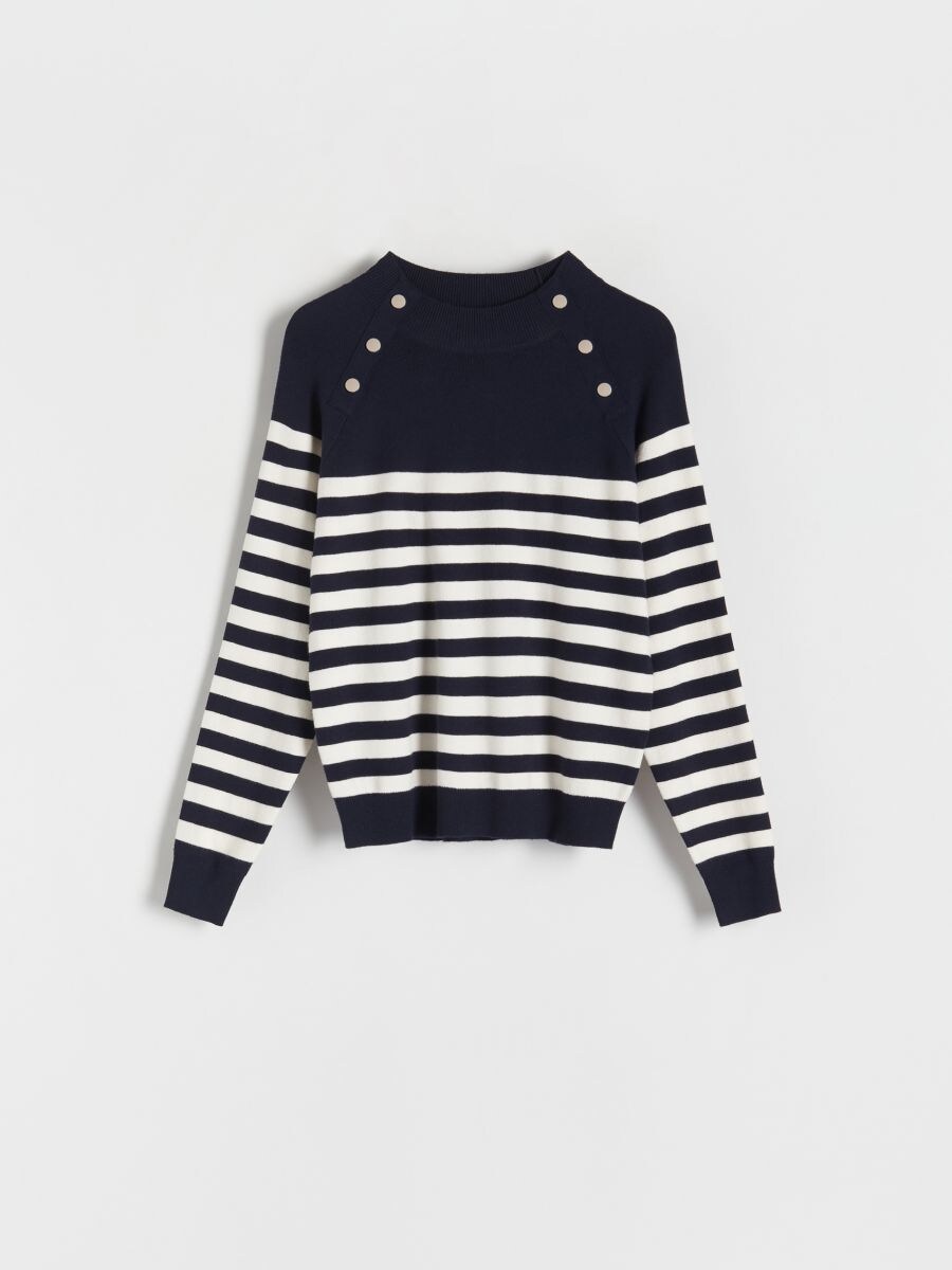 Sweter w paski - wielobarwny - RESERVED - 3