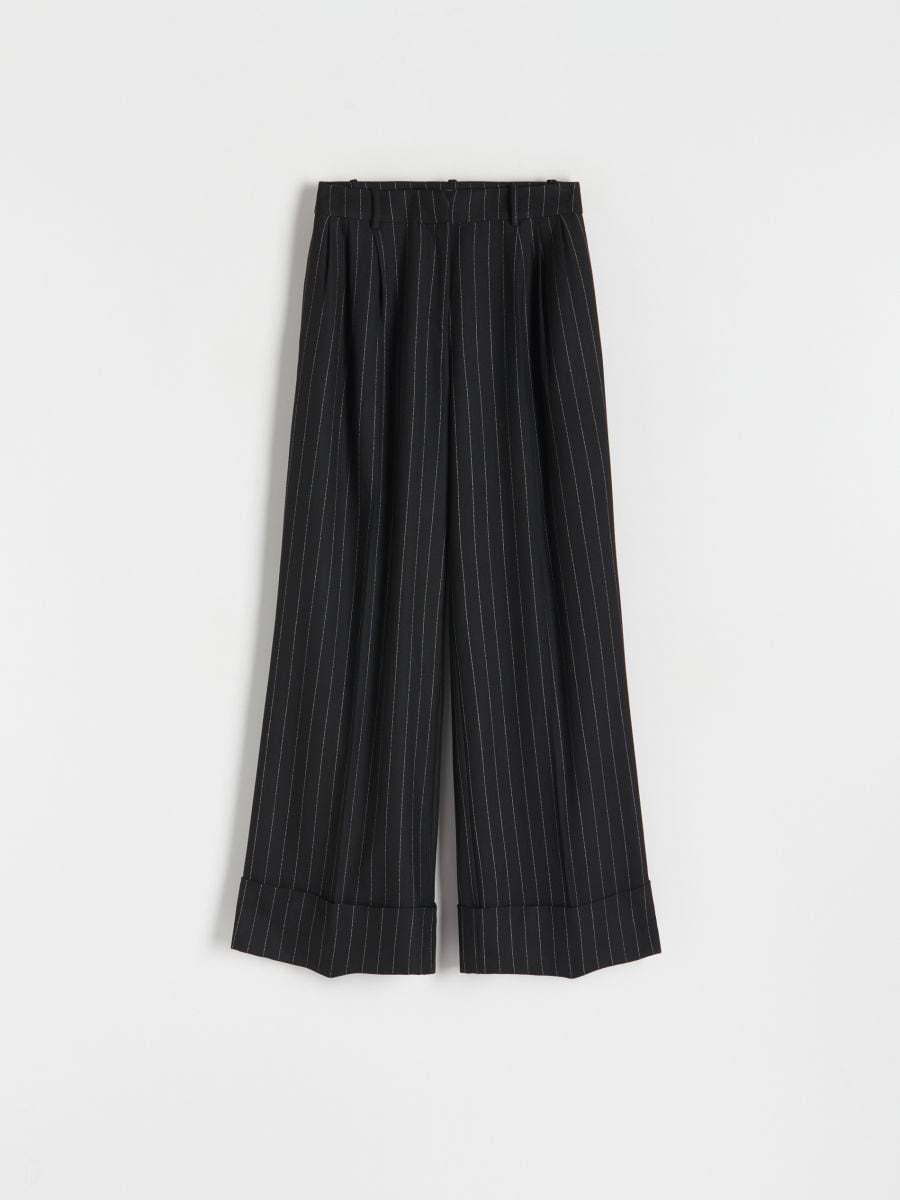Trousers with pressed crease - black - RESERVED - 2