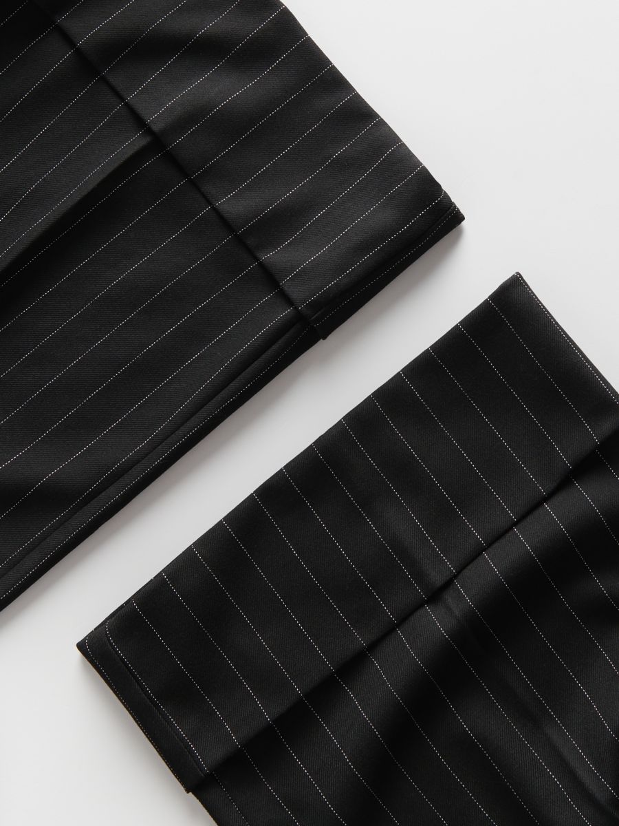 Trousers with pressed crease - black - RESERVED - 3