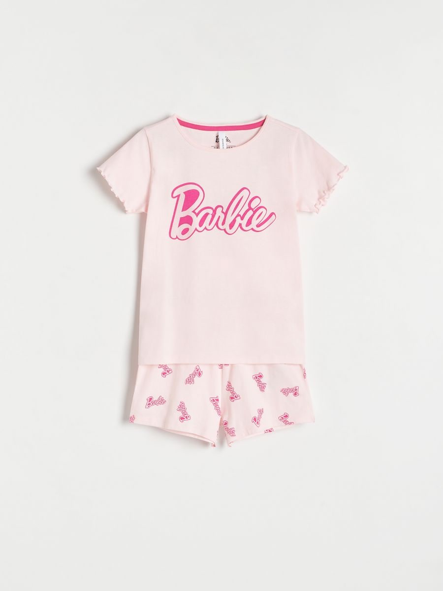 Dvoudílná pyžamová souprava Barbie - pastelově růžová - RESERVED