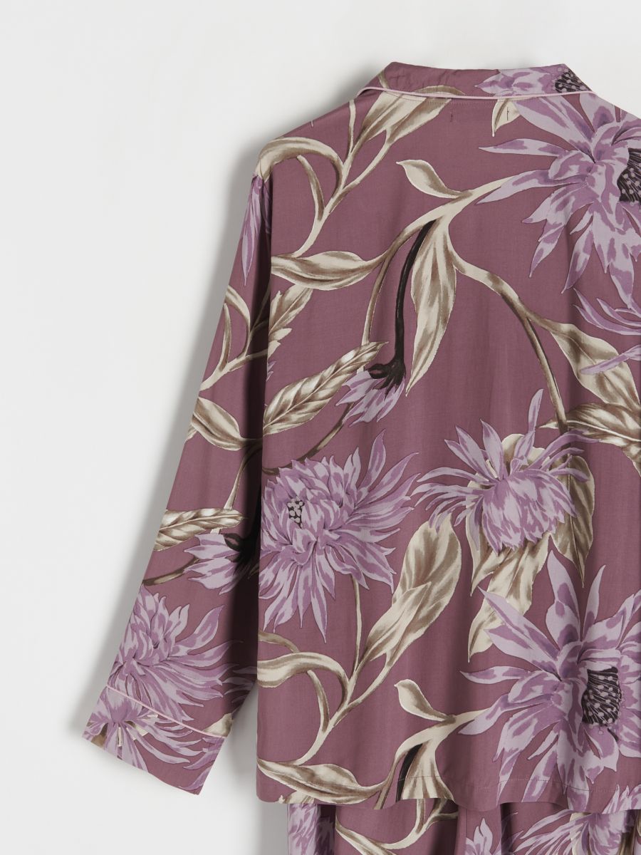 Two piece viscose pyjama set - purple - RESERVED - 6