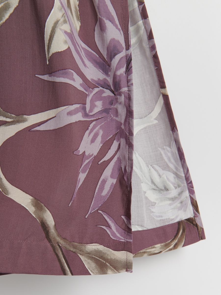 Patterned viscose dressing gown - purple - RESERVED - 4
