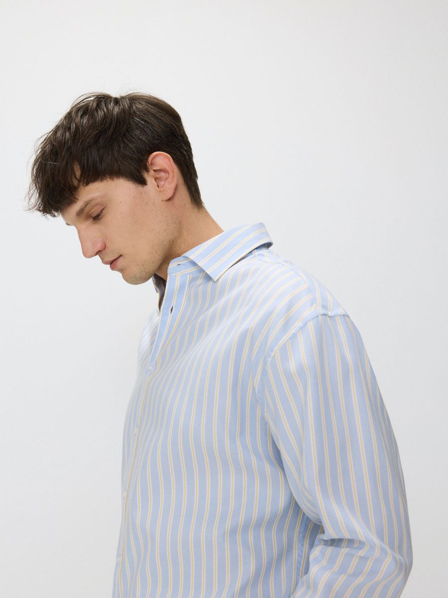 Relaxed fit stripe shirt - multicolor - RESERVED - 3