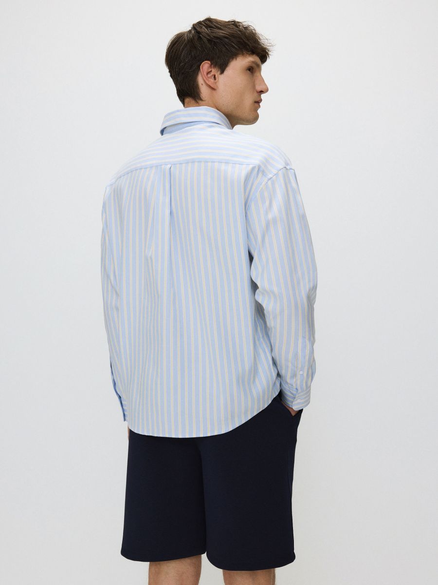 Relaxed fit stripe shirt - multicolor - RESERVED - 4