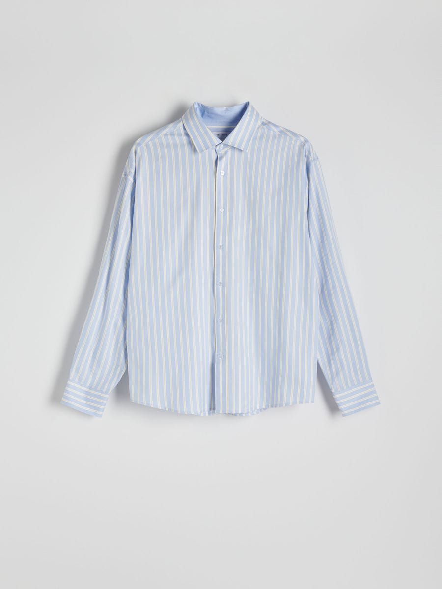 Relaxed fit stripe shirt - multicolor - RESERVED - 5