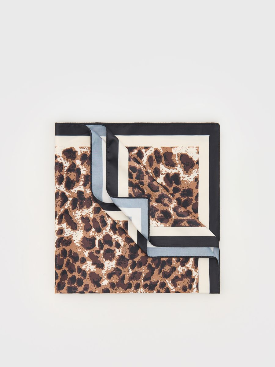 Leopard pattern scarf - multicolor - RESERVED - 3