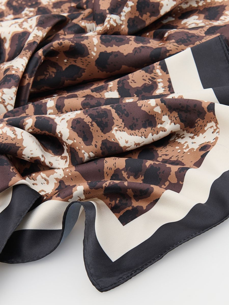 Leopard pattern scarf - multicolor - RESERVED - 5