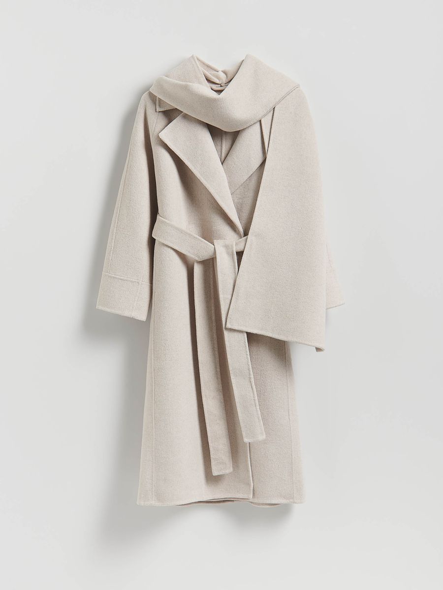 LADIES` COAT - nude - RESERVED