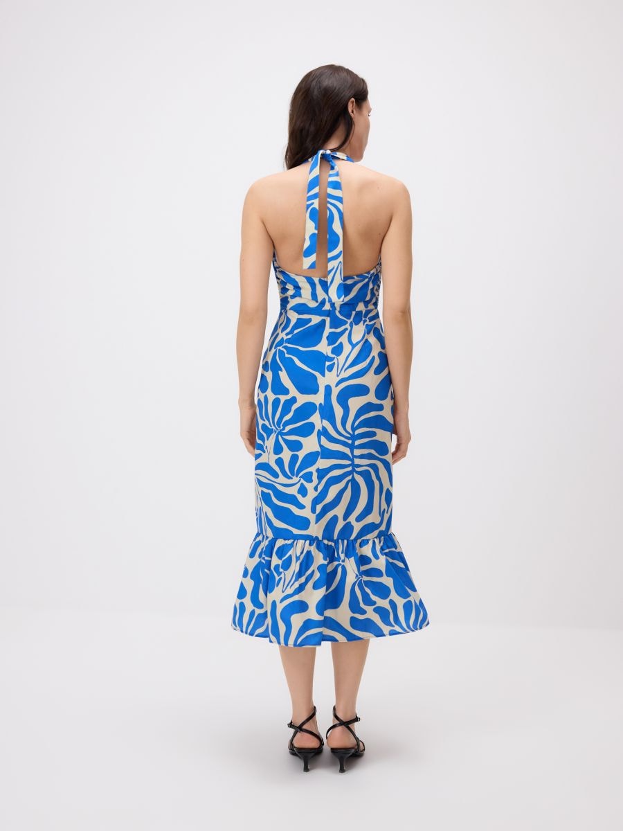 Abito con scollo semplice - blu - RESERVED - 3