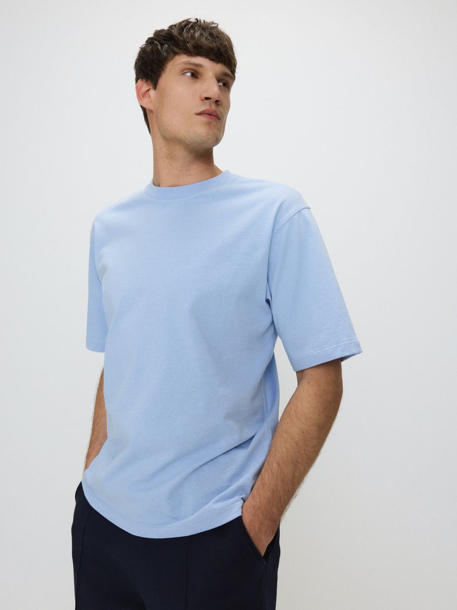 T-Shirt im Comfort-Fit - hellblau - RESERVED