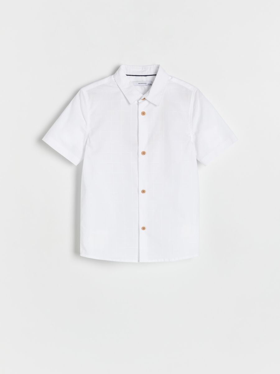 Cotton shirt - white - RESERVED