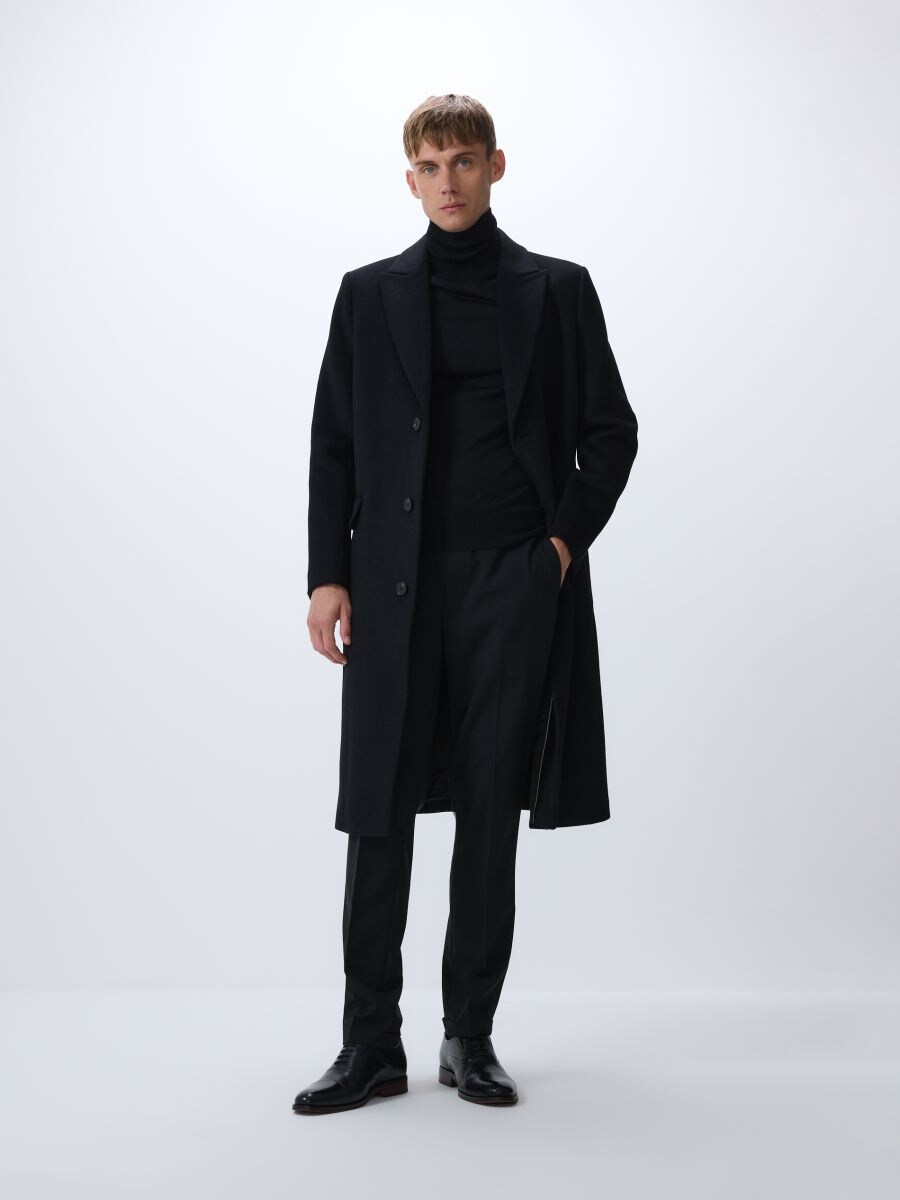 Turtleneck with silk blend - black - RESERVED - 4