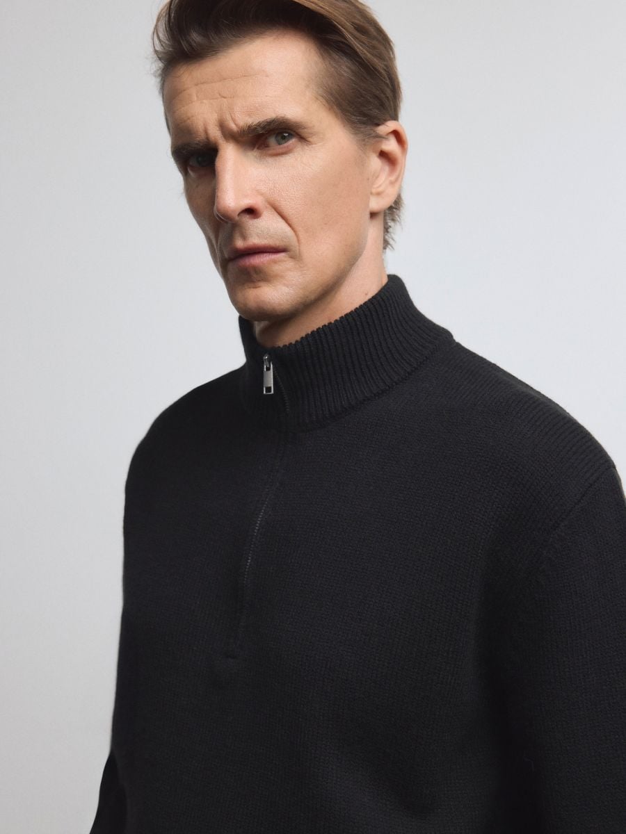 Jumper with wool blend - black - RESERVED - 3