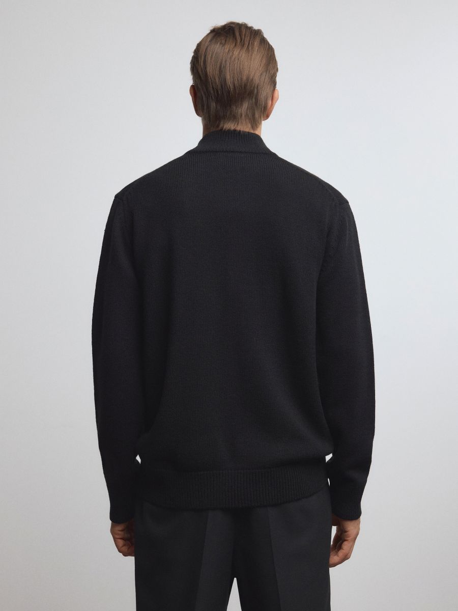 Jumper with wool blend - black - RESERVED - 4