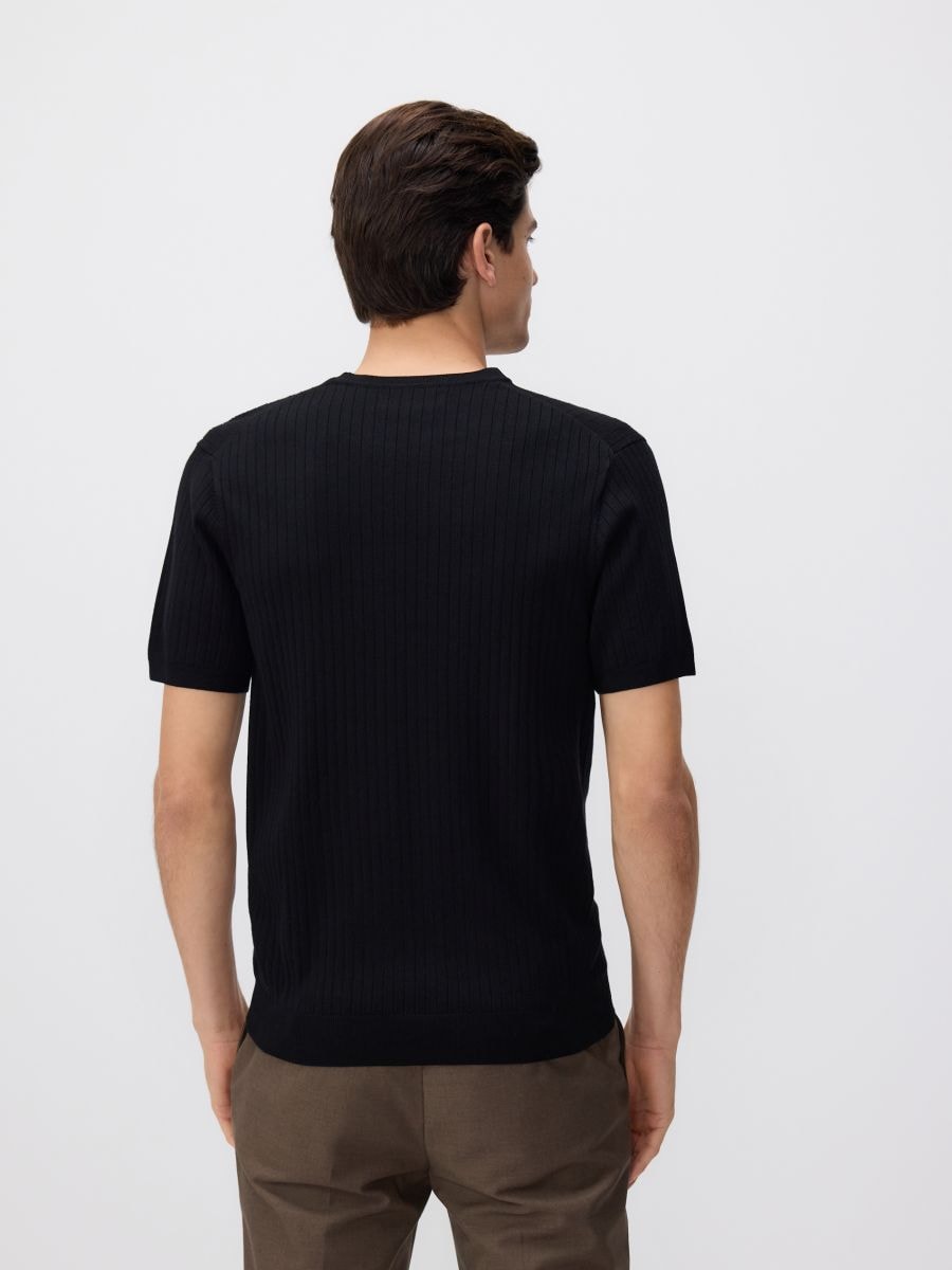 Sweater with viscose blend - black - RESERVED - 4