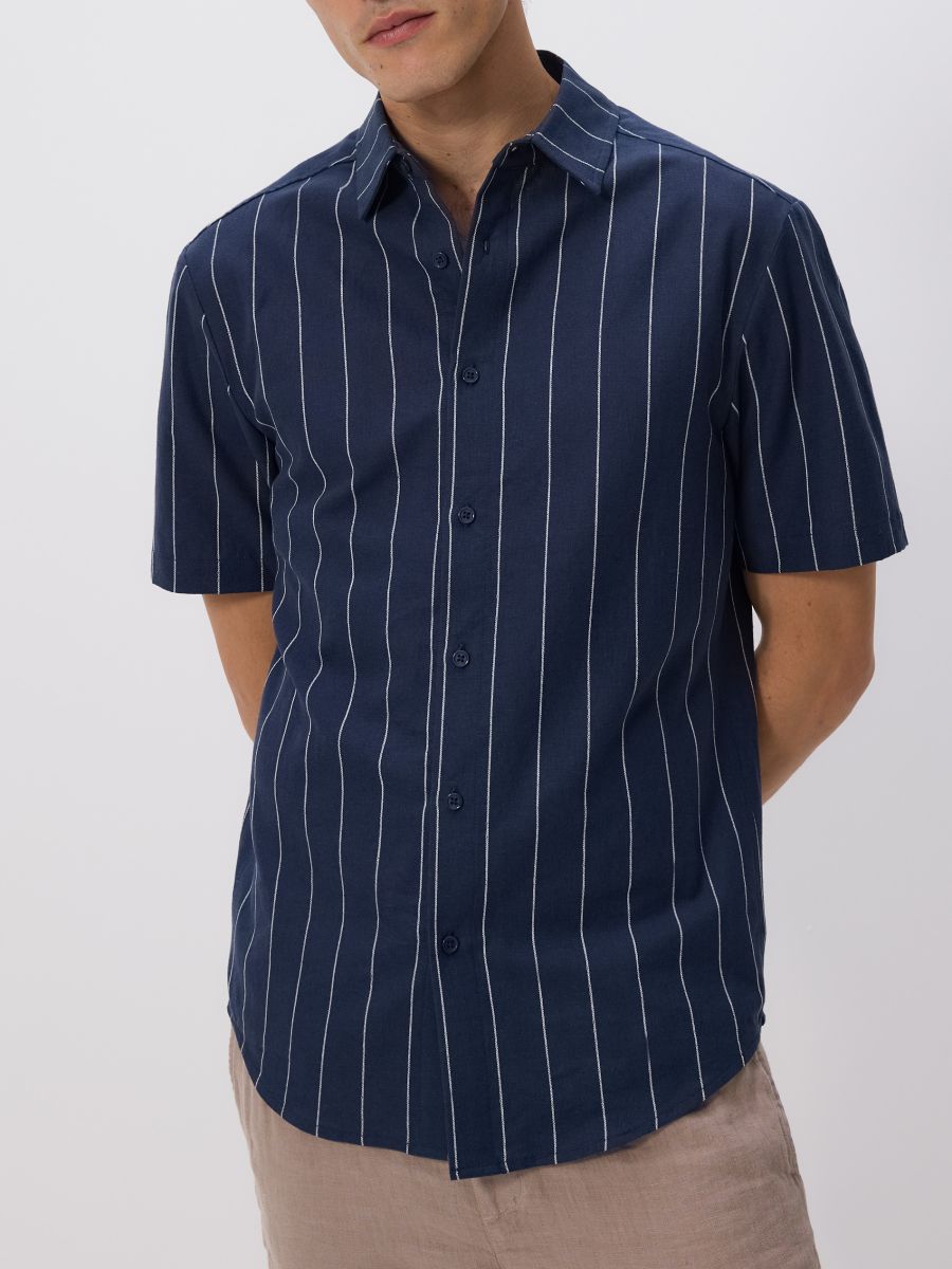 MEN`S SHIRT - navy - RESERVED