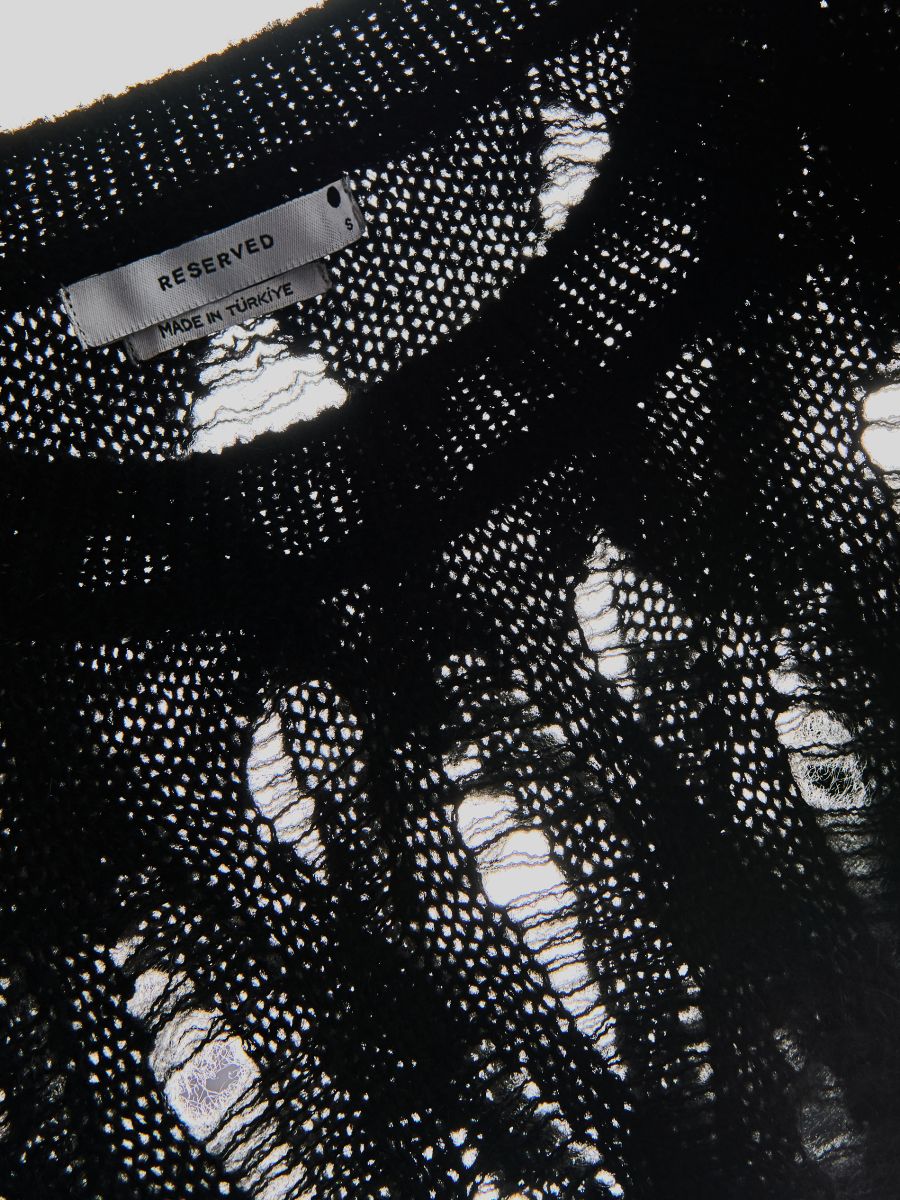 Distressed jumper - black - RESERVED - 5