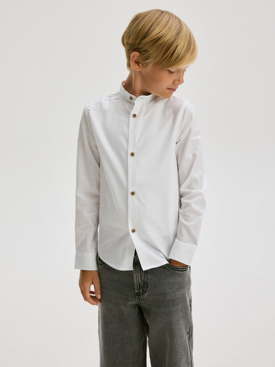 BOYS` SHIRT - ΛΕΥΚΟ - RESERVED