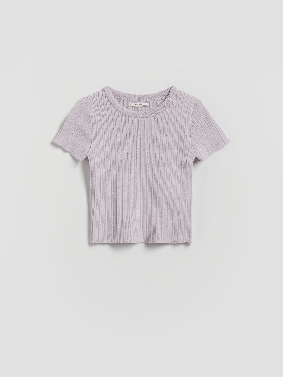 Rebrast top - sivka - RESERVED