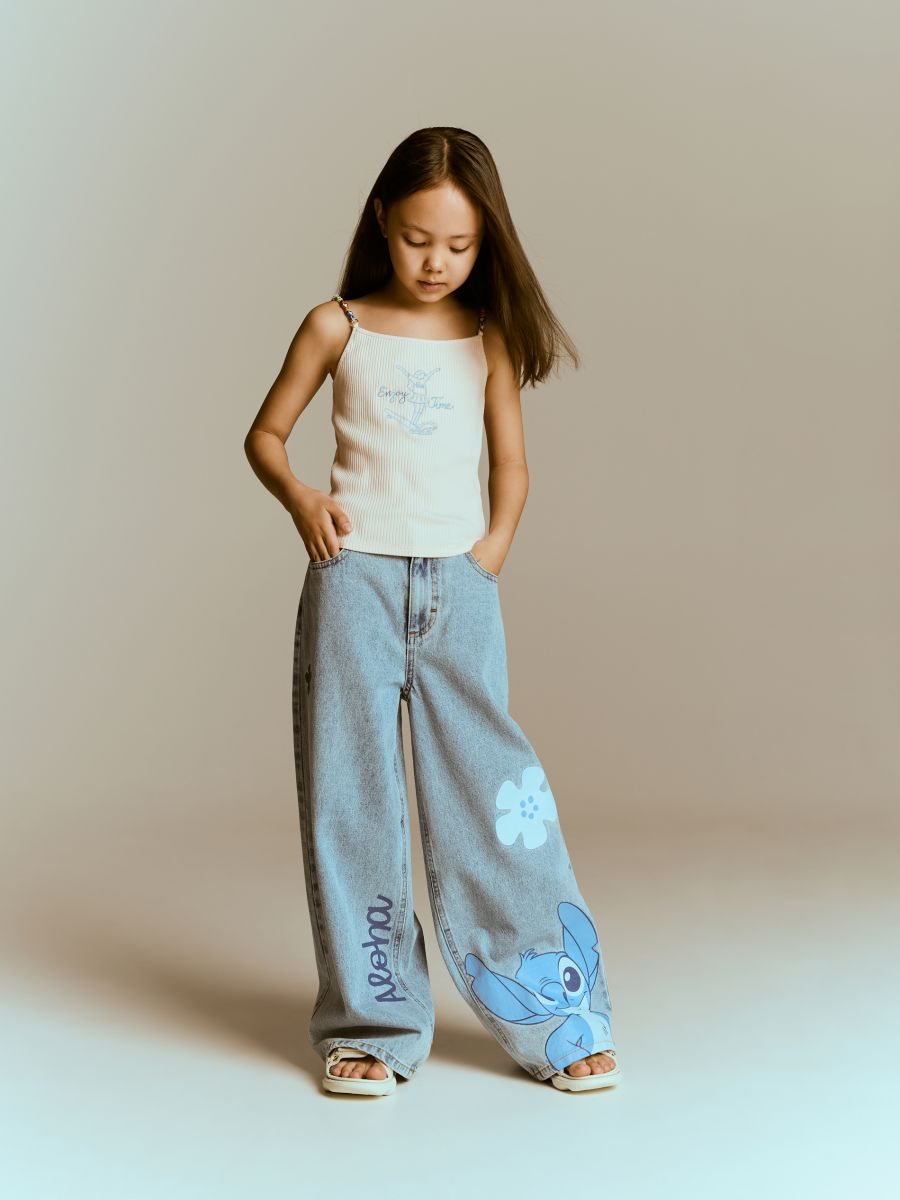 Lilo & Stitch Superweite Jeans - blau - RESERVED