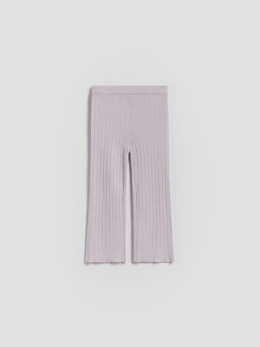 Gestreifte Chinohose - lavendel - RESERVED