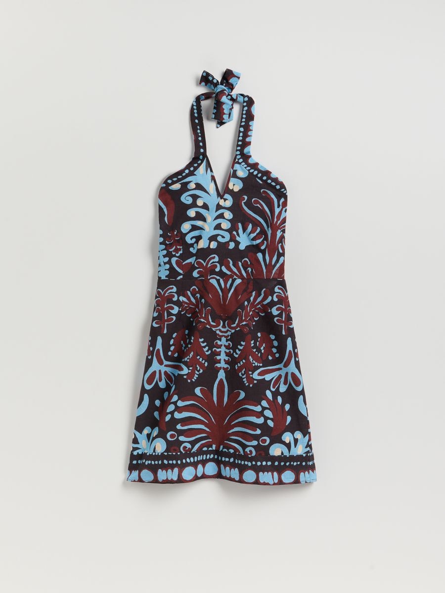 Kleid mit Halter-Ausschnitt - bunt - RESERVED - 6