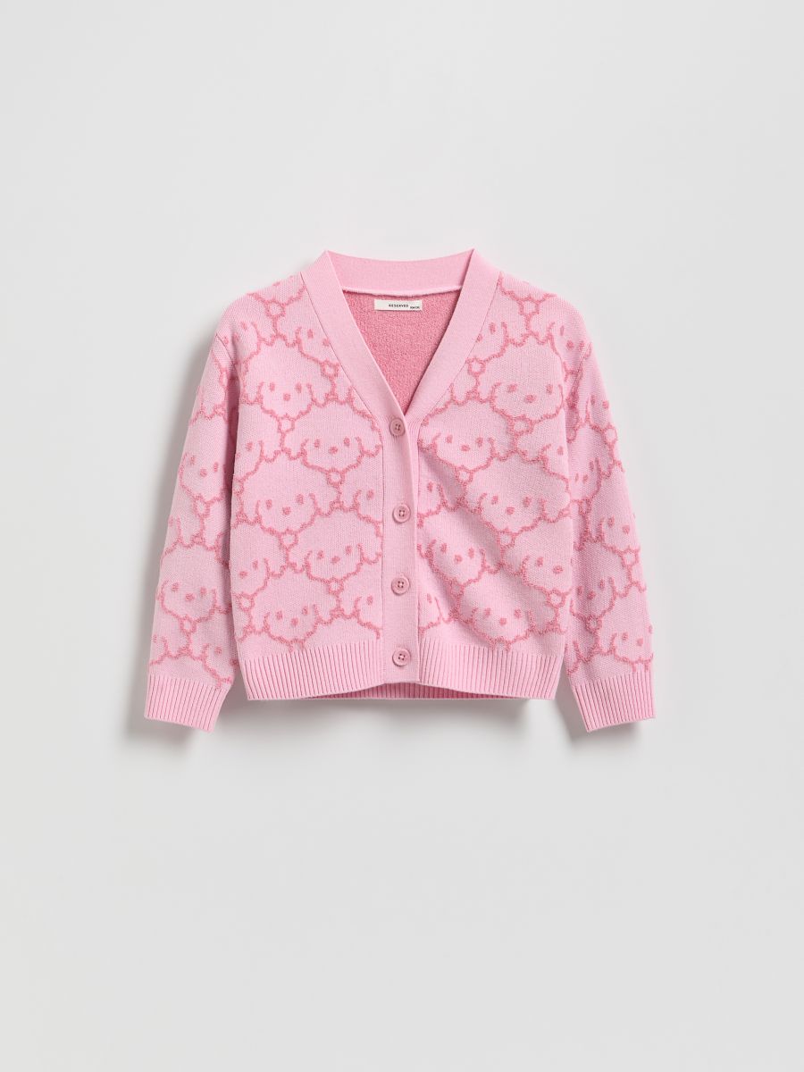 GIRLS` SWEATER - pink - RESERVED
