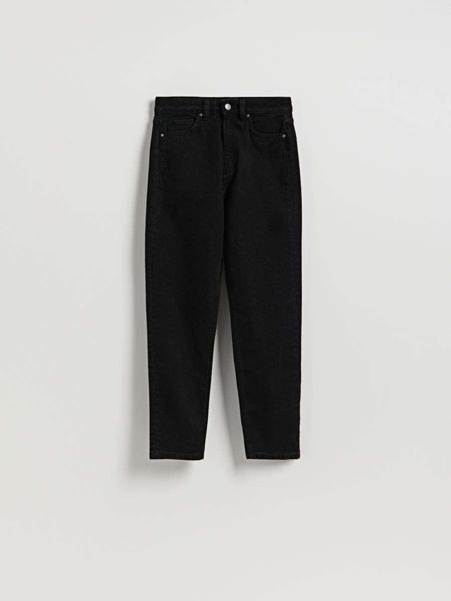 Mom fit slim jeans - black - RESERVED