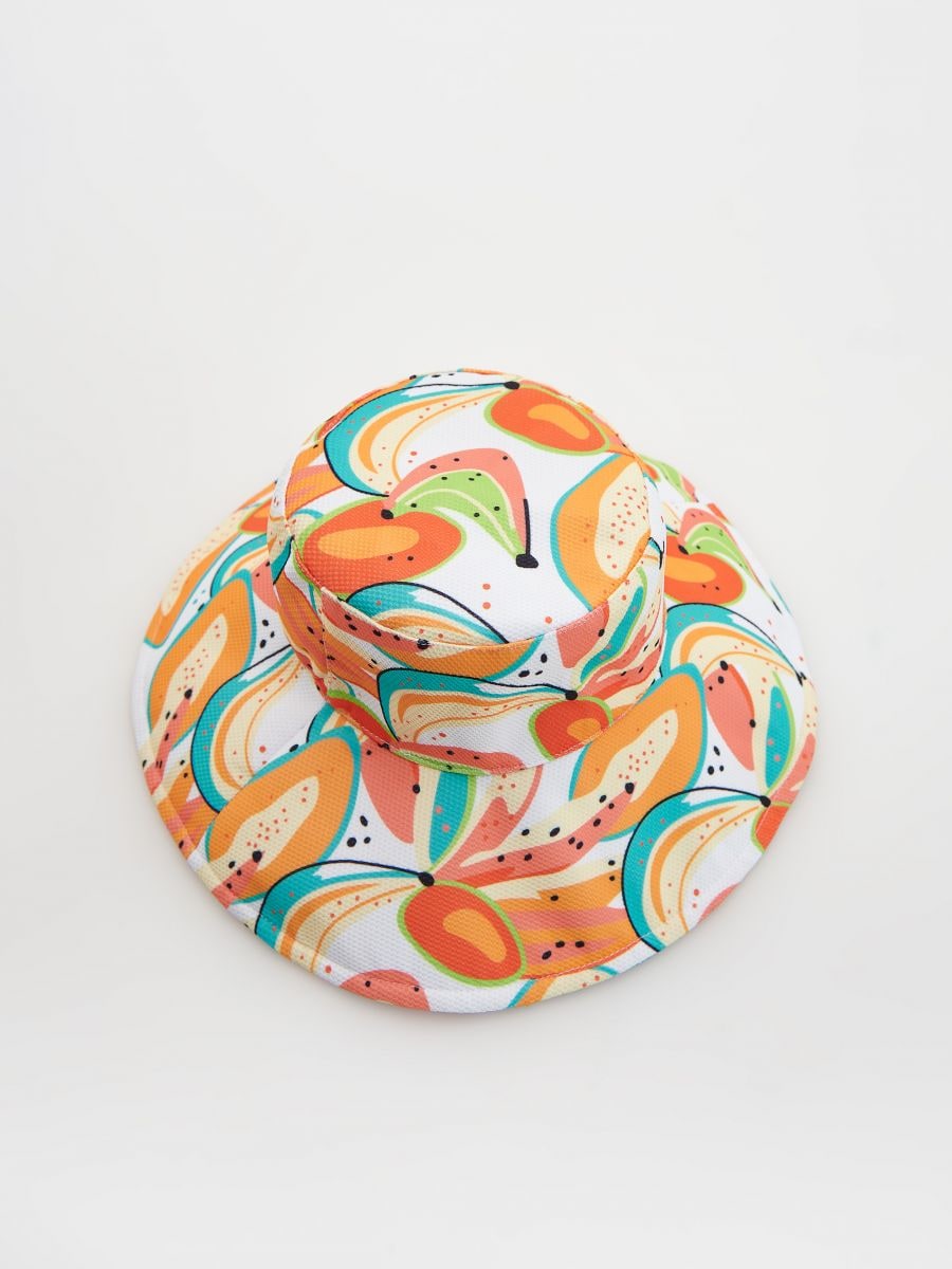 Patterned hat - white - RESERVED - 3