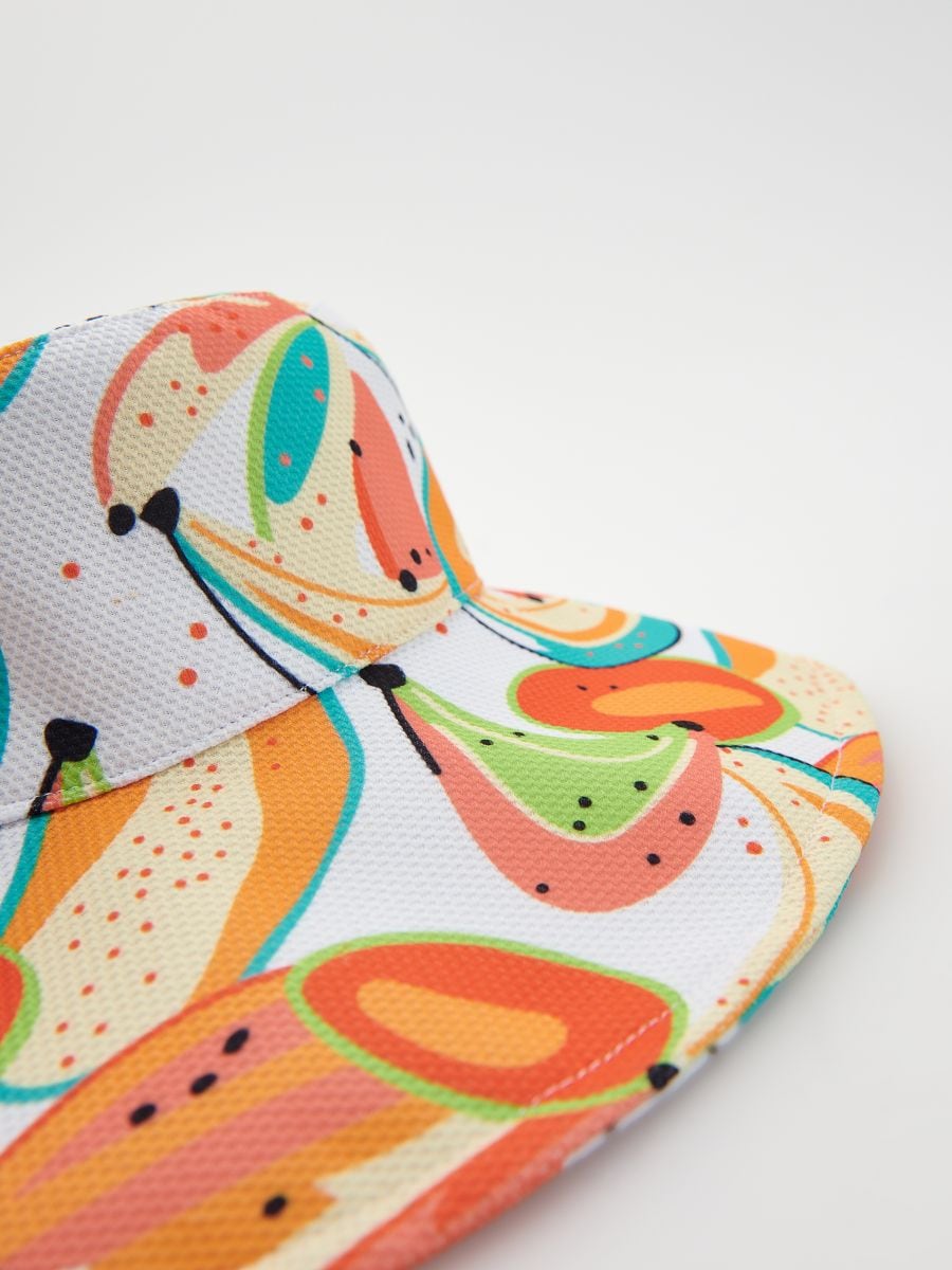 Patterned hat - white - RESERVED - 4
