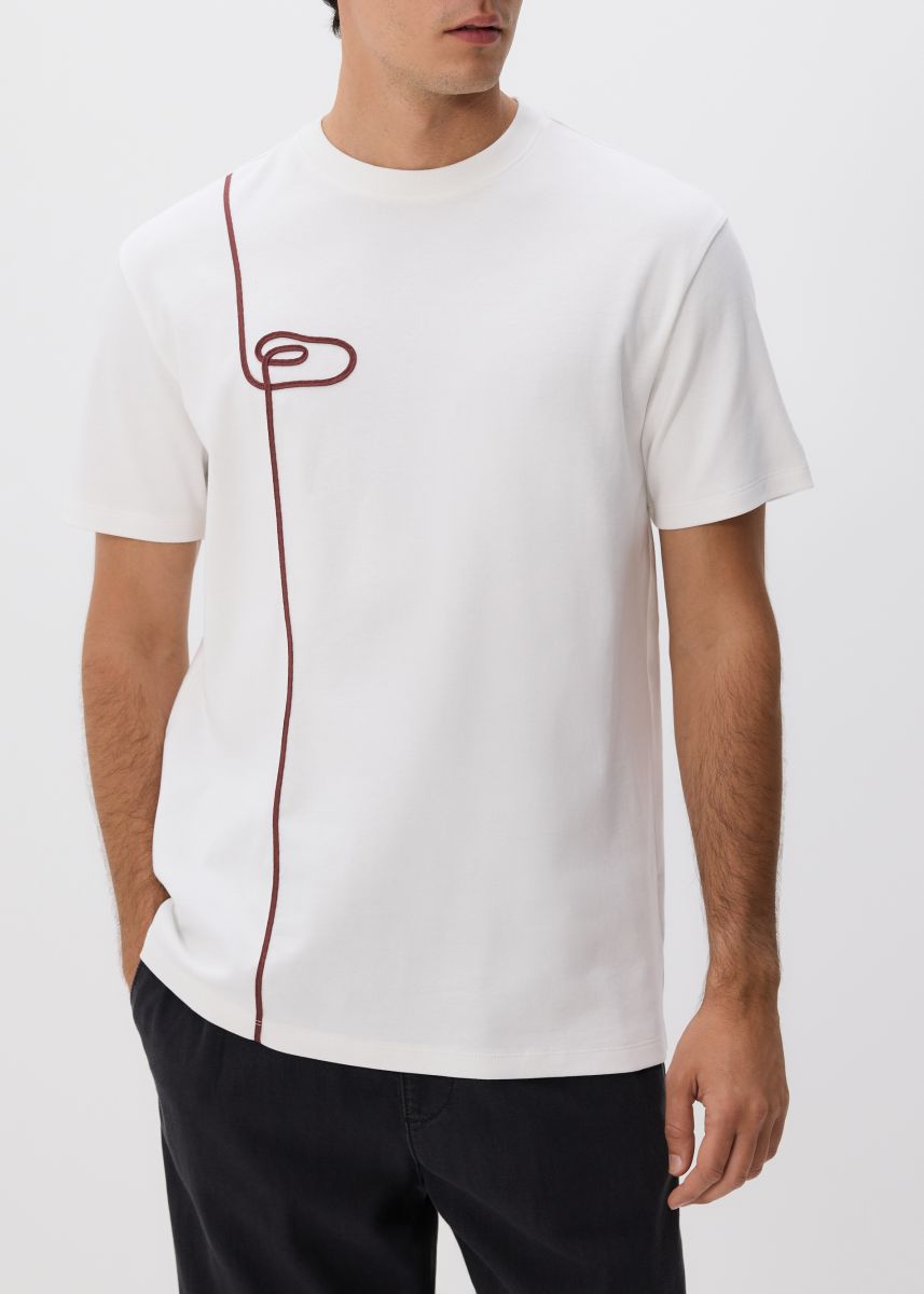 T-shirt comfort fit - biały - RESERVED